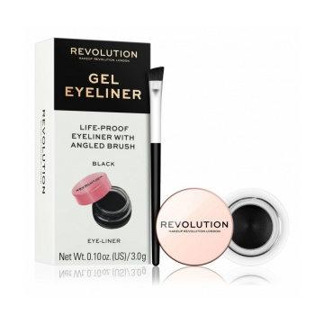 Makeup Revolution London Gel Eyeliner Pot With Brush